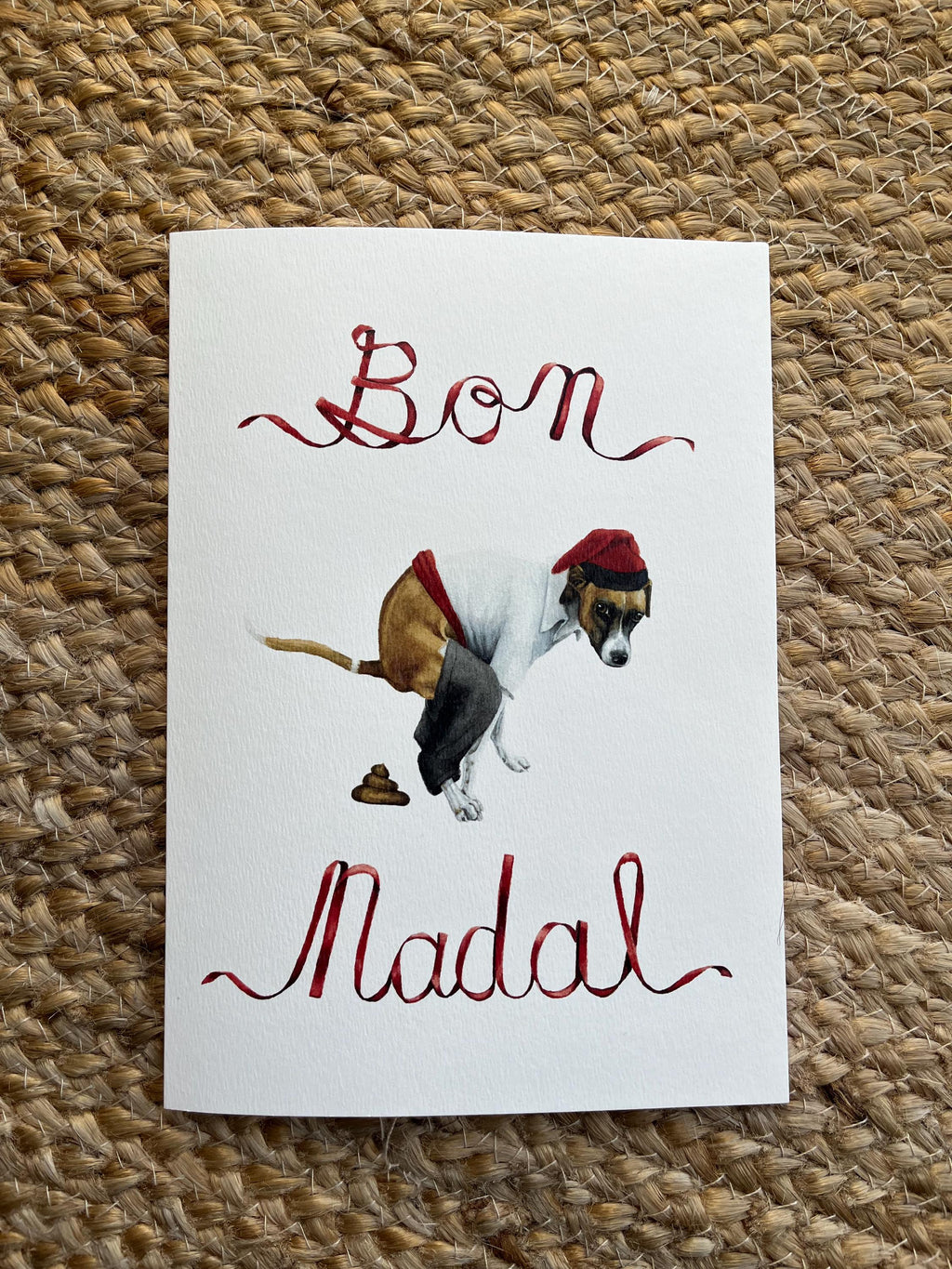Custom Pet Catalan Caganer Christmas Card Set