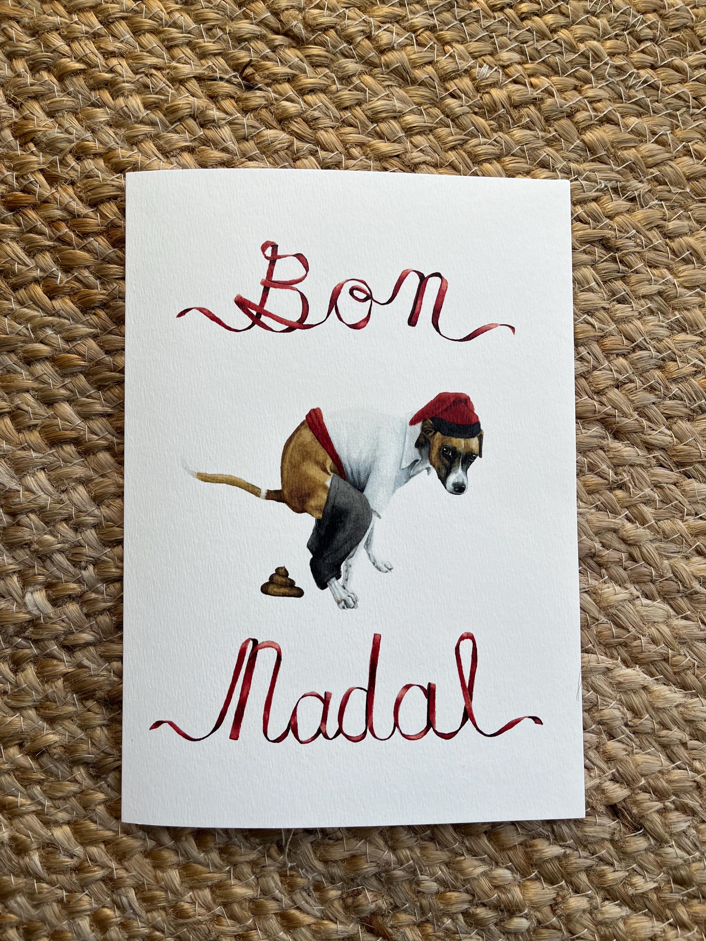 Custom Pet Catalan Caganer Christmas Card Set
