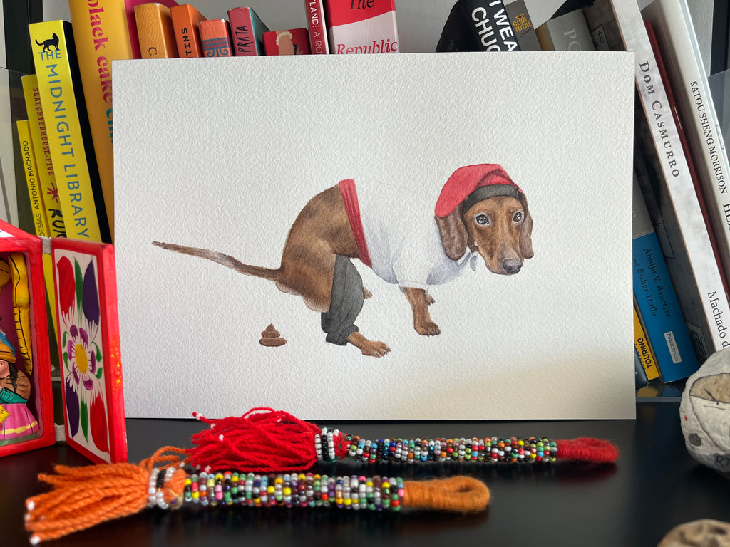 Catalan Caganer Custom Pet Portrait